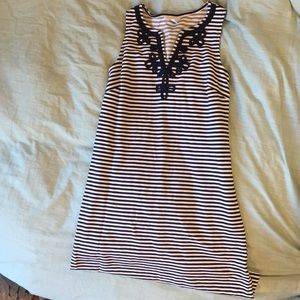 Blue and white striped dress!